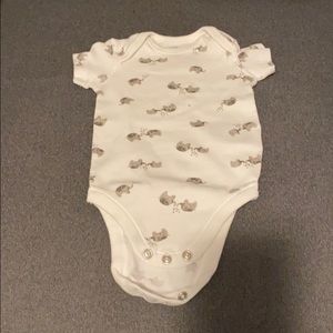 0-3mo elephant onesie - NWOT